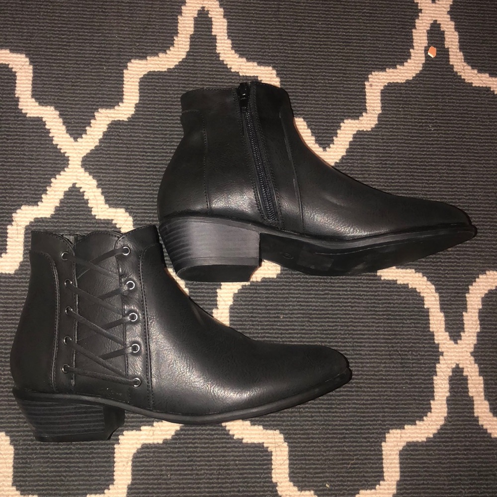 Charlotte Russe Black Booties. Size 6